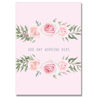 Personalised Flower Card